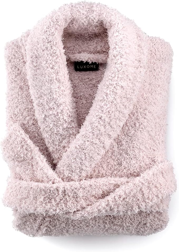 LUXOME Ultra Plush Robes | Full-length | Dual Belt Loops | Unisex | Soft & Cozy | S, M, L, XL Sizes
